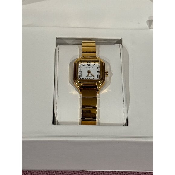 Cendre Oscar Watch in Gold White New in Case Womens Revolve - Picture 8 of 14